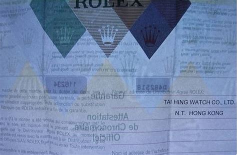 rolex certificate fake